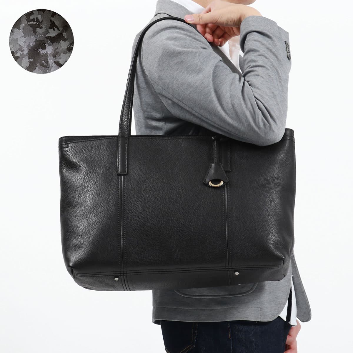 正規取扱店】aniary アニアリ Shrink Leather シュリンクレザー トート