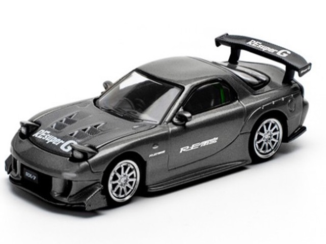 1/64 マツダ RX7 Re:雨宮 ガンメタル （PopRace PR640255） ミニカー