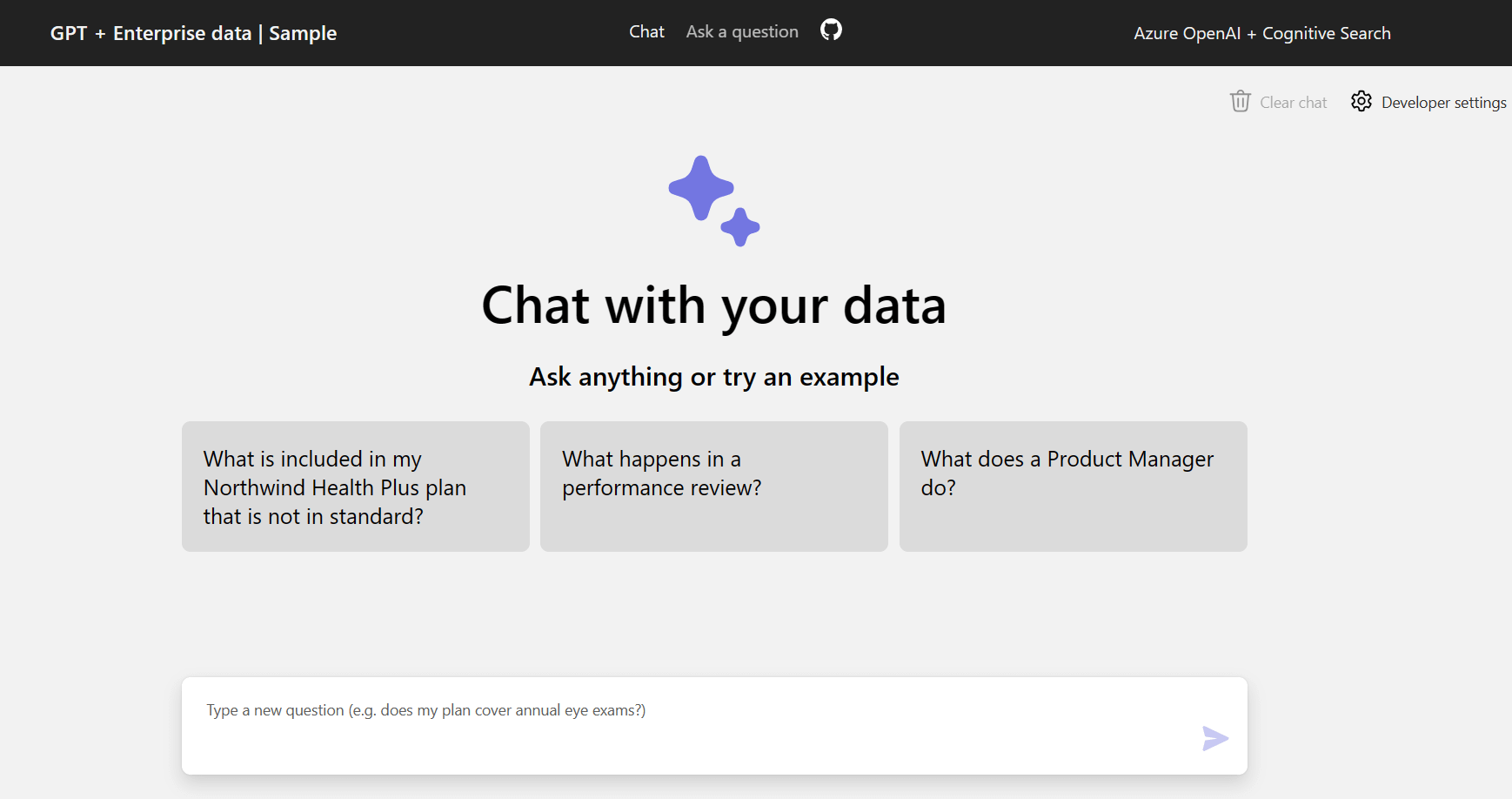 Azure OpenAI による社内文書の検索WebアプリをGitHub からデプロイ
