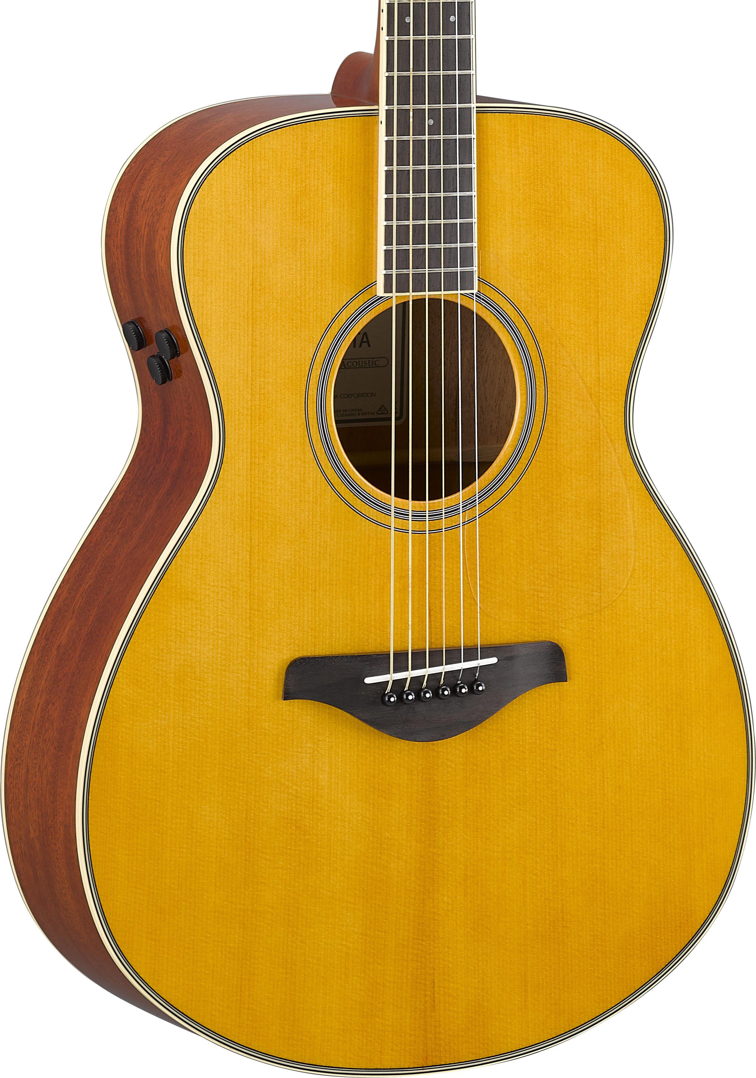 Yamaha FS-TAVT TransAcoustic Concert Guitar (Vintage Tint) No Case