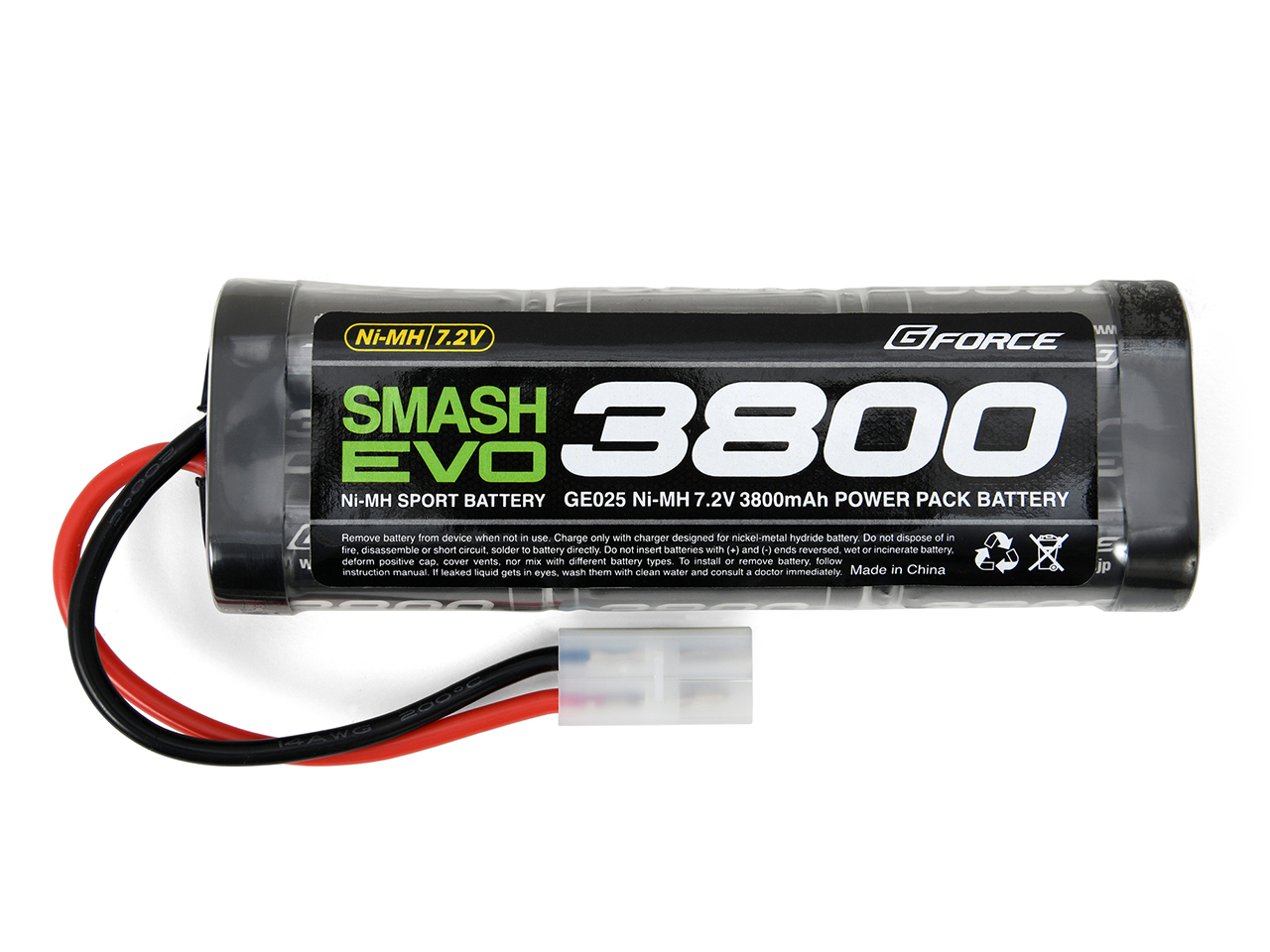 ラジコンカー用ニッケル水素バッテリー SMASH EVO NiMH 7.2V | G-FORCE