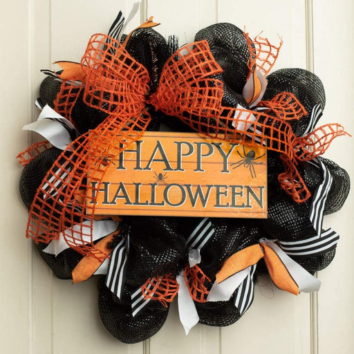 Happy Halloween Wooden Welcome Sign - 12.5