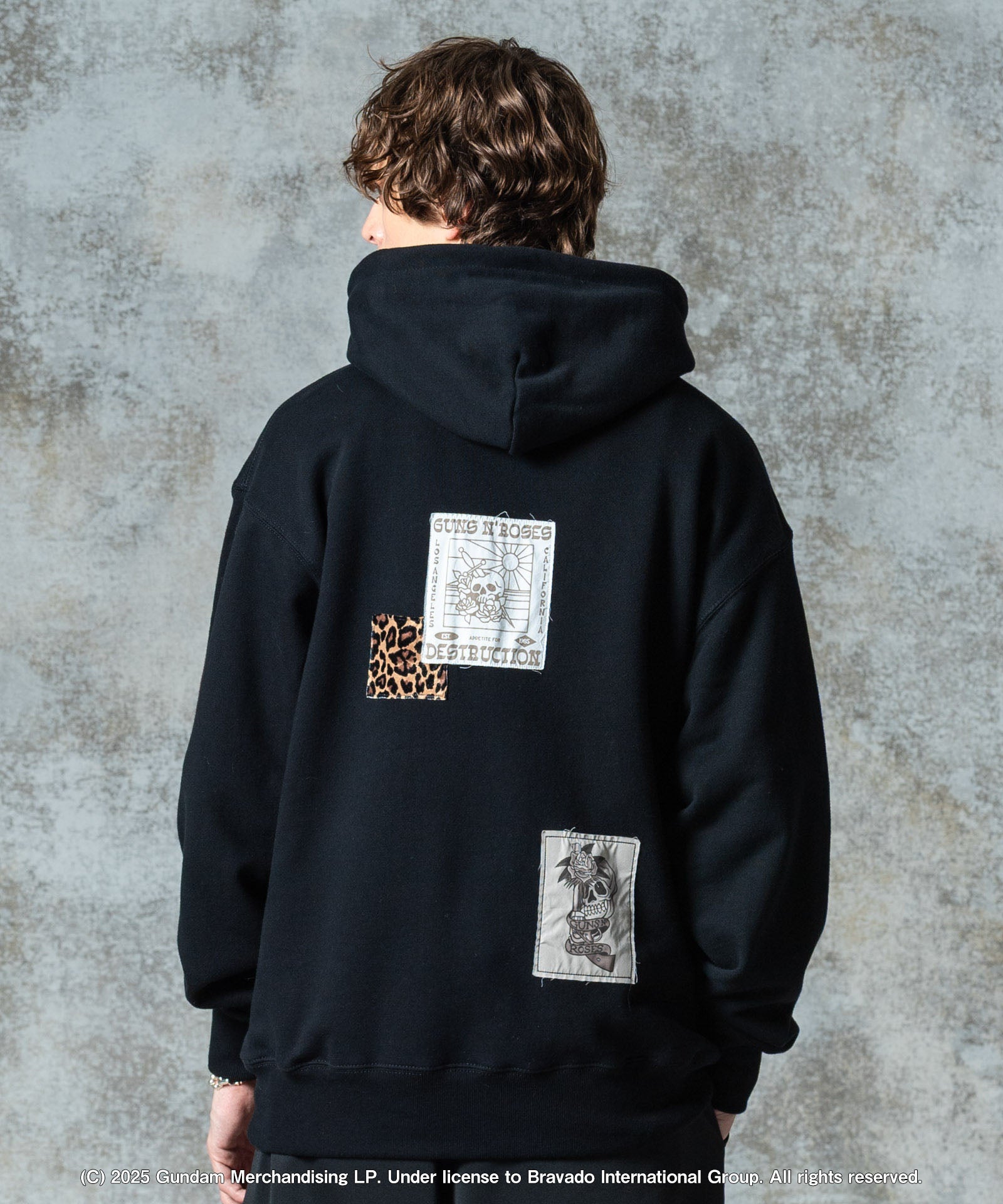 GB0325/CS03 : GUNS N' ROSES Patchwork Hoodie / ガンズアンド