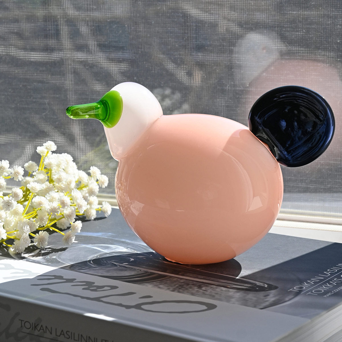 iittala Toikka Salmon Pink / Green Sorja – GlassBirds.com