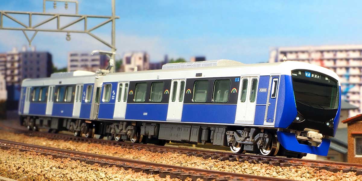 32051＞静岡鉄道A3000形（エレガントブルー）2両編成セット（動力付き