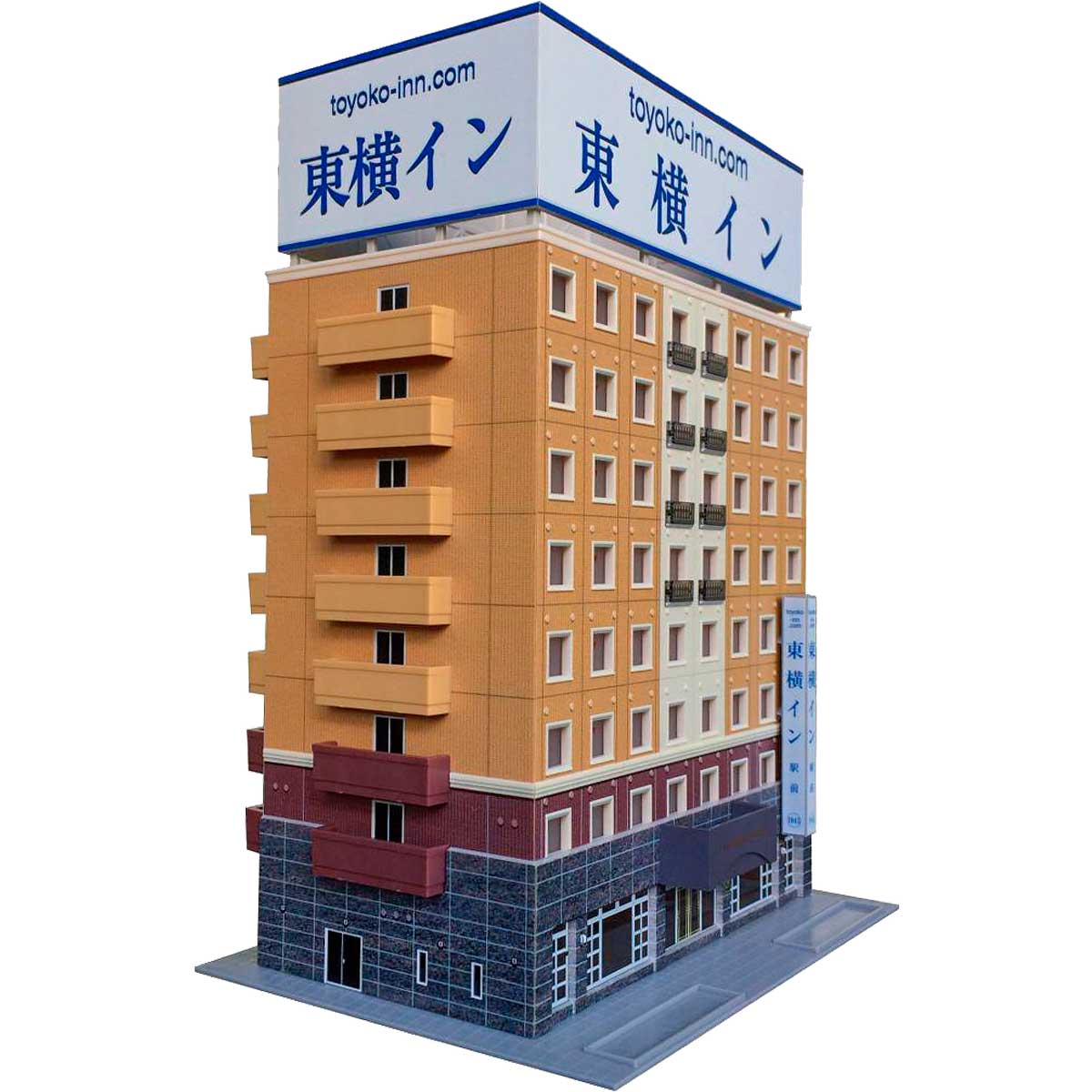 2711＞東横イン｜完成品ストラクチャー｜Nゲージ鉄道模型のグリーン