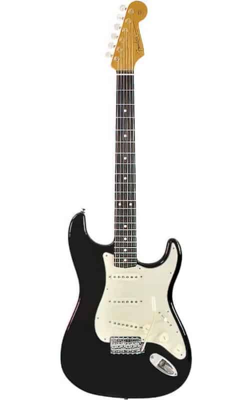 Jimi Hendrix's 1960s Fender Stratocaster (black, Darlington