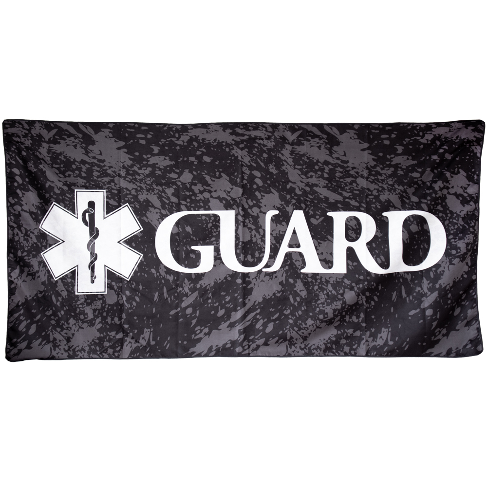 GUARD スターオブライフ｜マイクロファイバーバスタオル（ブラック）
