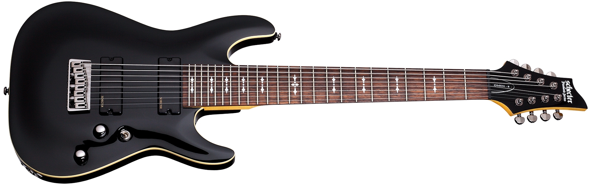 Schecter Omen-8 Gloss Black - Guitar.co.uk