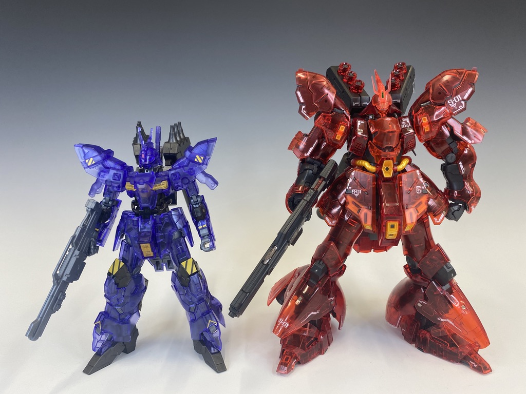 限定品レビュー】RG 1/144 ジオング[クリアカラー]＆HG 1/144 バルギル