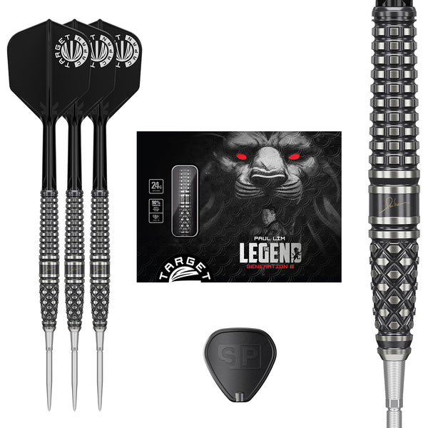 Paul Lim The Legend Gen 8 90% Tungsten SP Steel Tip Darts by