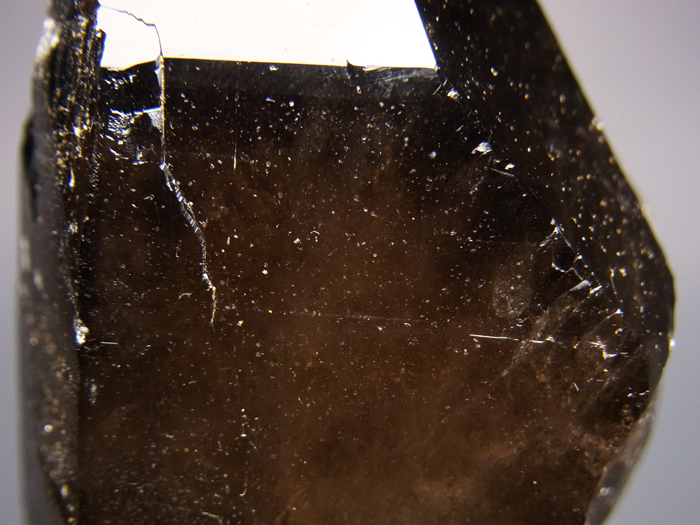 岐阜県蛭川田原産 煙水晶＆玉滴石 (Smoky Quartz & Hyalite / Japan