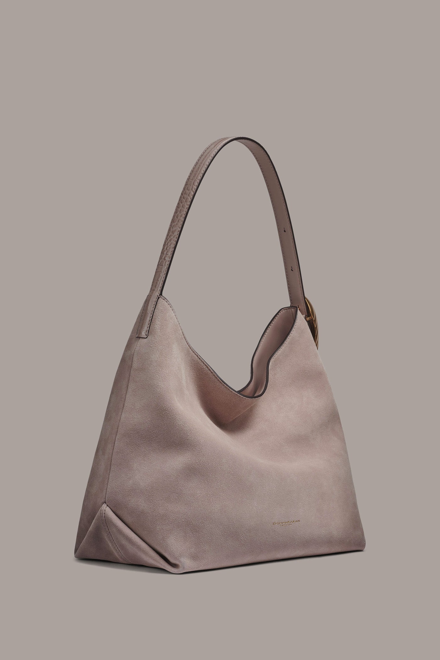 Georgette Suede Shoulder Bag | Donna Karan