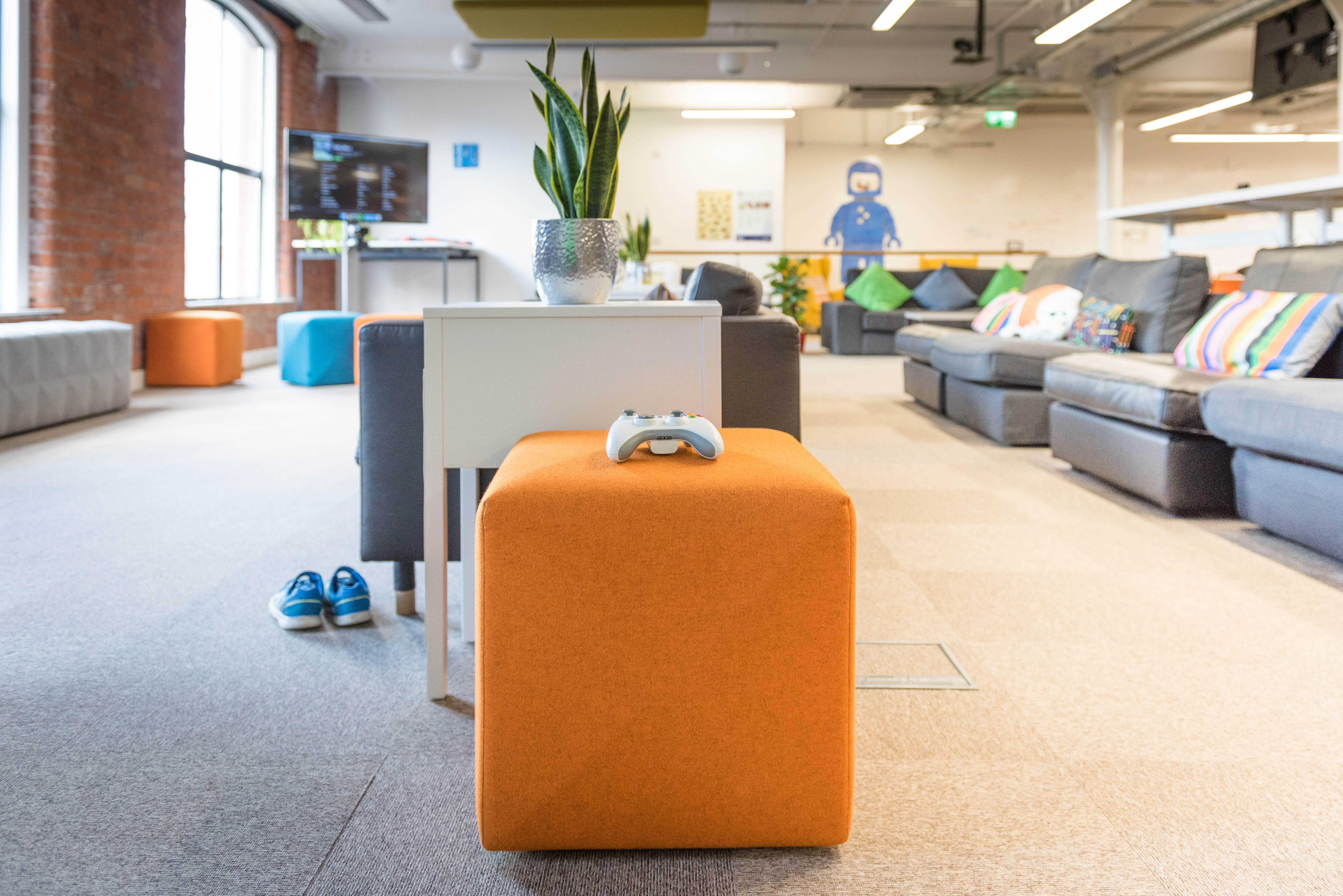 BuzziCube, upholstered sound-absorbing pouf | BuzziSpace