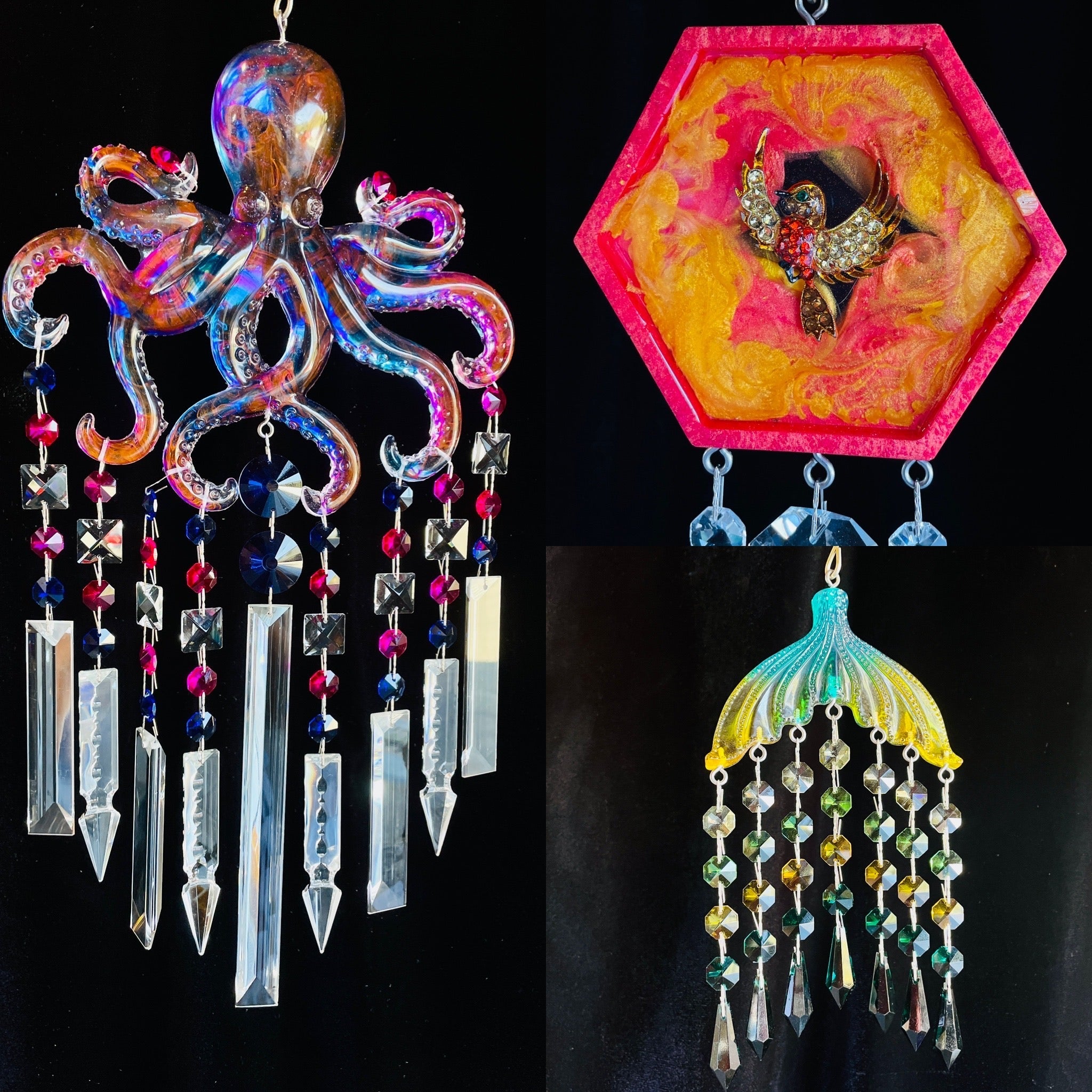 Epoxy Resin Sun-catching Wind-chimes – Dazzling Driftwood Store