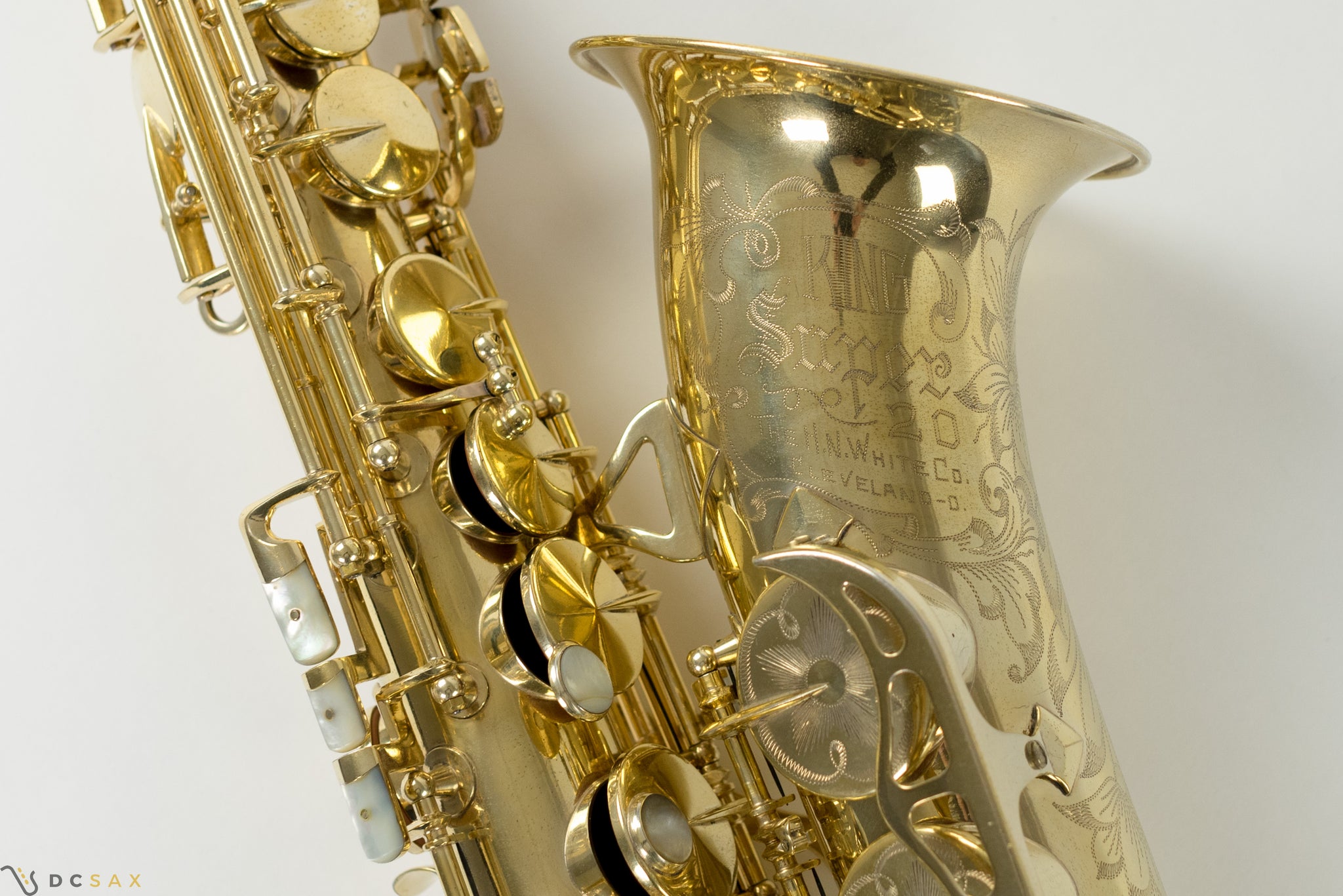 Gold Plated King Super 20 Alto Saxophone, Full Pearls, 297,xxx