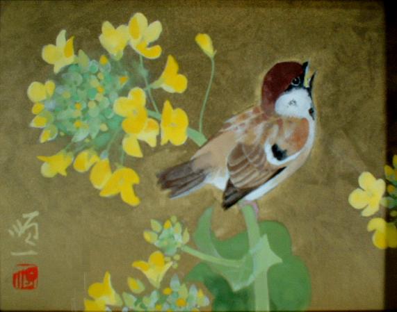 後藤順一 菜の花（日本画0号）