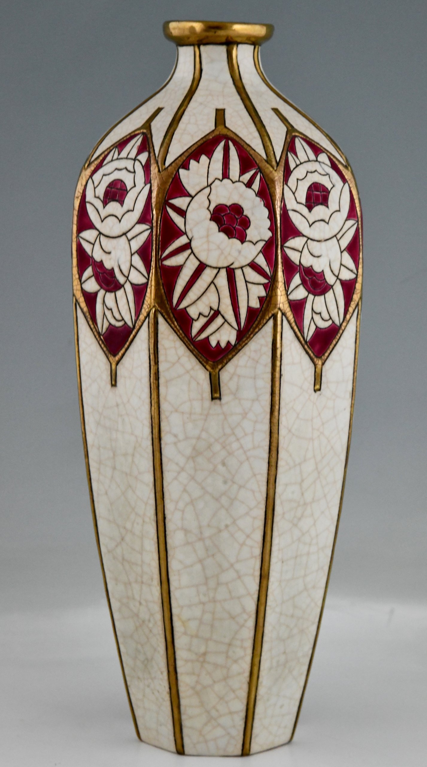 80s Art Deco Vase CVV Vianne アール・デコ 花瓶 80s Art Deco Vase