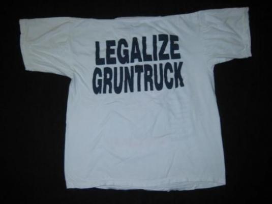 vintage GRUNTRUCK 1992 TOUR T-Shirt legalize concert grunge | Defunkd