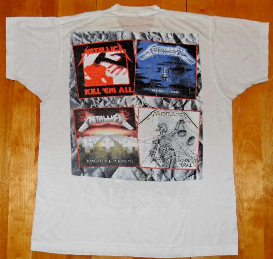 Metallica 1988/89 And Justice For All Vintage T-shirt | Defunkd