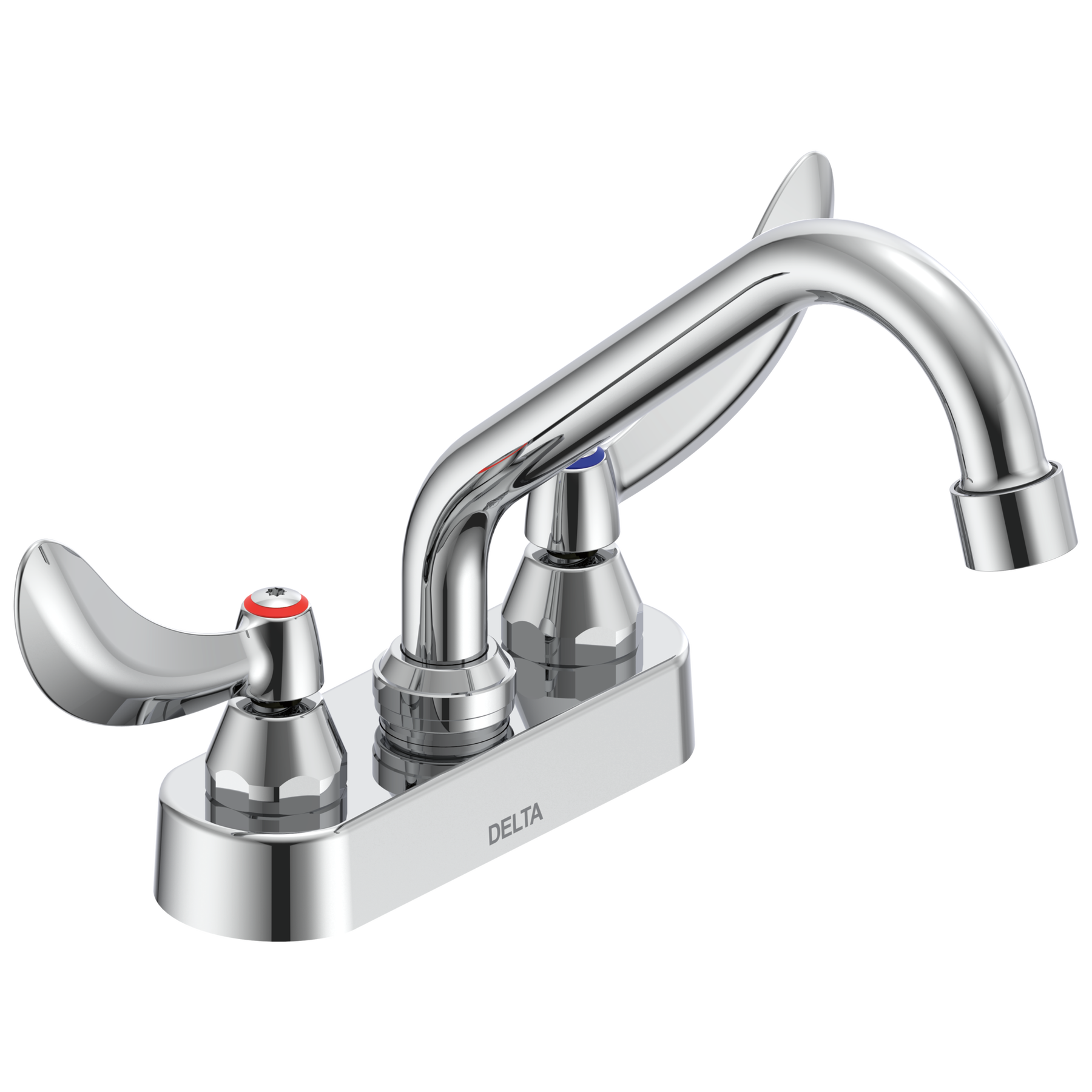 Two Handle 4 In Deck-Mount Faucet in Chrome 27C4324 | Delta Faucet