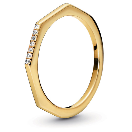 Retired Pandora Shine Multifaceted Ring :: Ring Stories 168343CZ