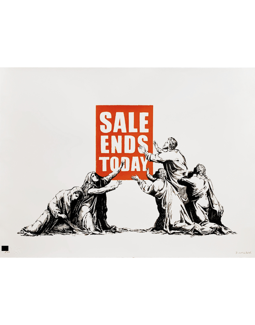 Banksy 'Sale Ends' (Today) Signed - For Sale with Price - 2005