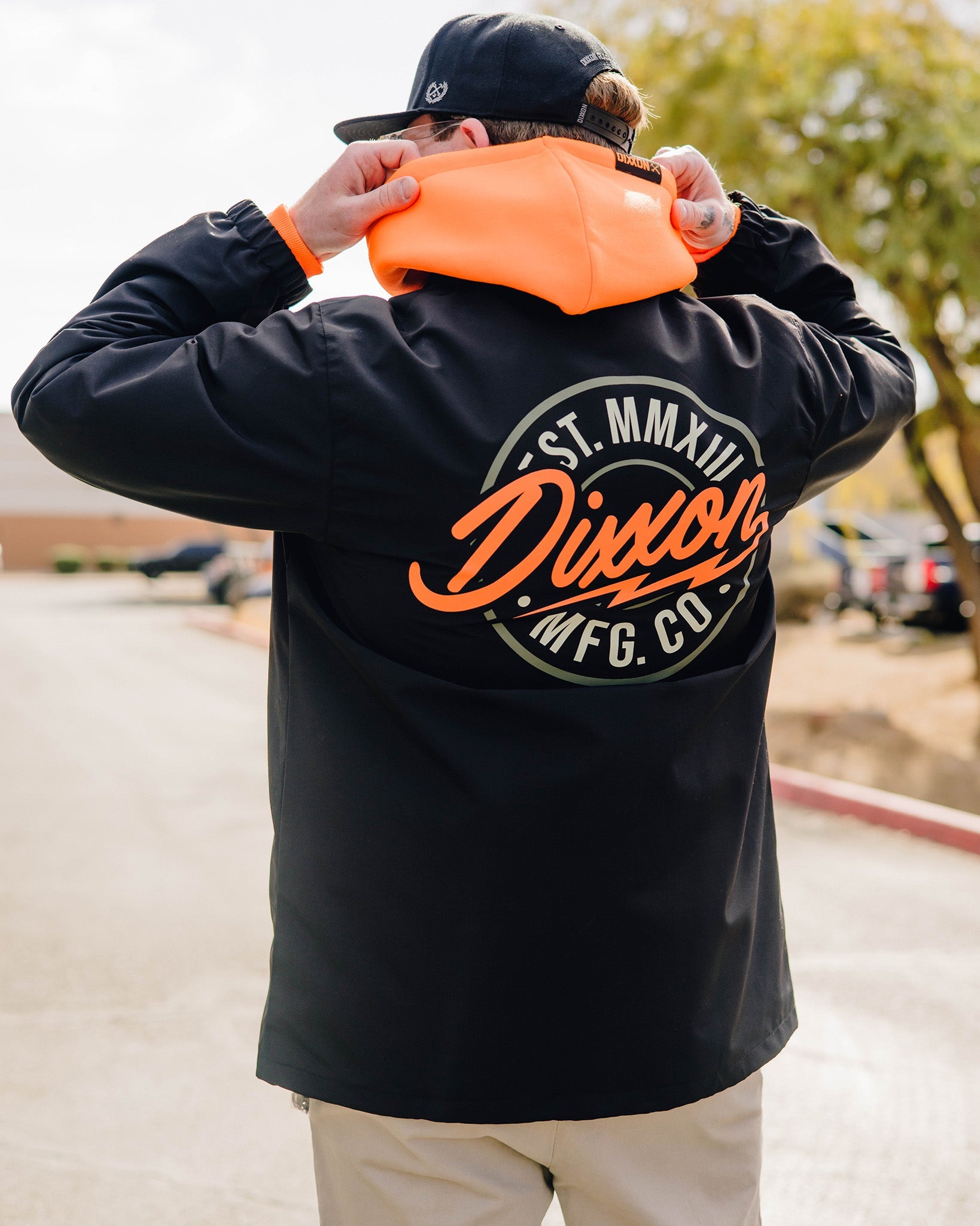 Dixxon Orange & Gold MFG Jacket - Black | Shop Now at Dixxon