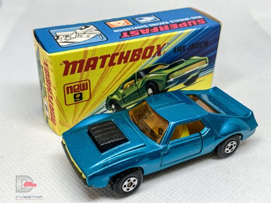 MATCHBOX Superfast 9B AMX Javelin Metallic Light Blue / Lemon Int