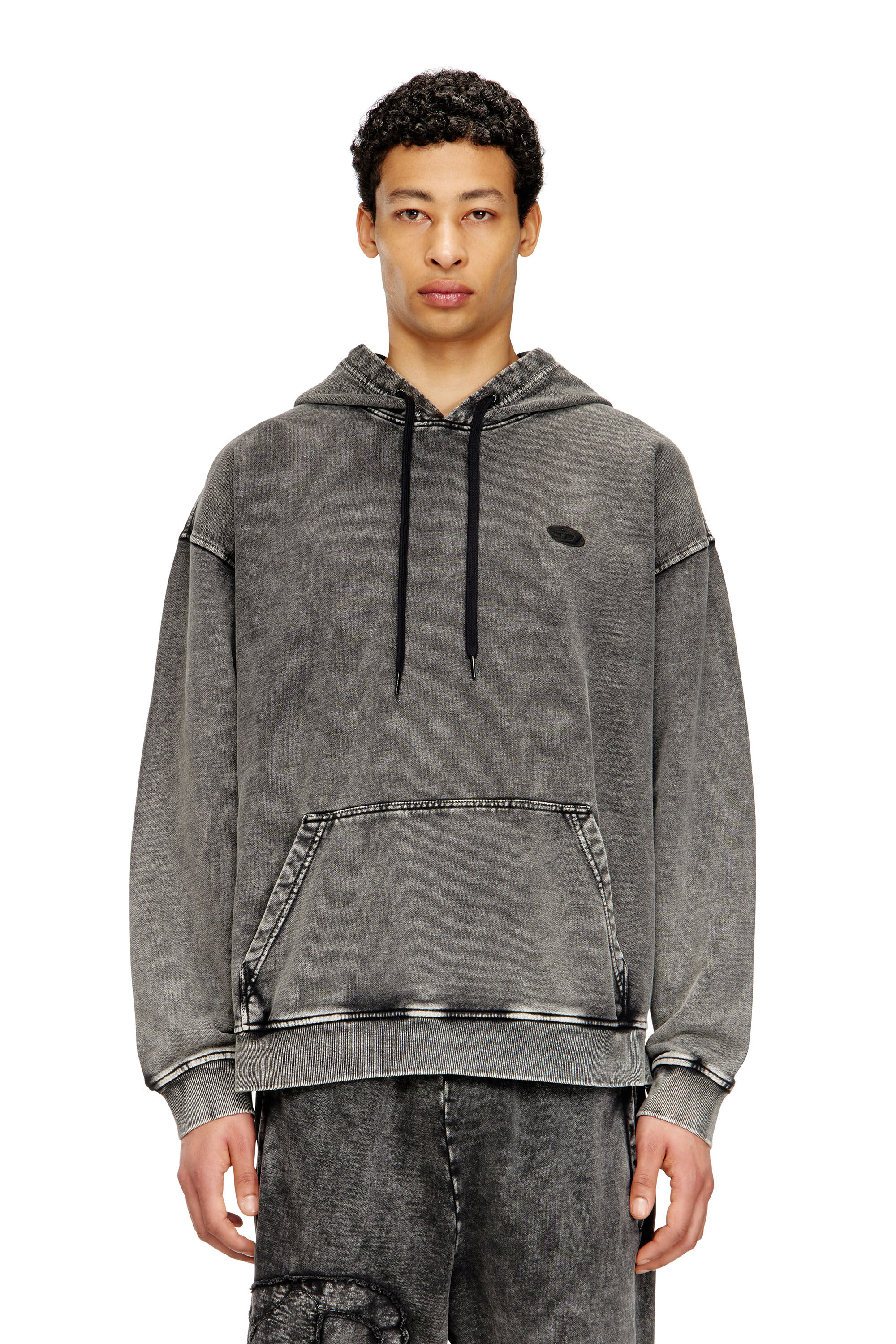 S-BOXT-HOOD-DEN プルオーバーパーカー｜グレー｜メンズ｜DIESEL