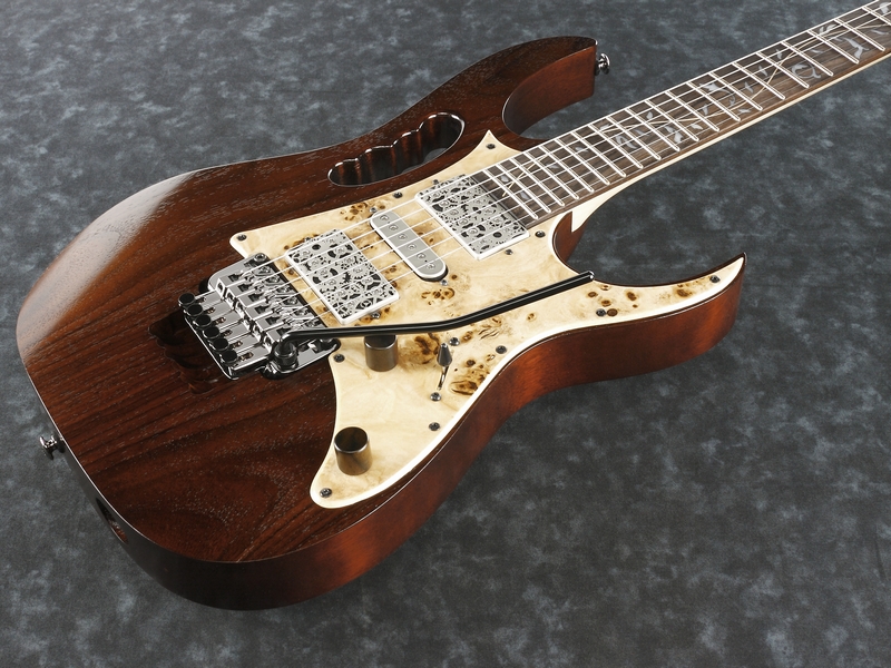 NAMM2017〉【Ibanez／JEM77WDP-CNL】杢目麗しのスティーヴ・ヴァイ最新