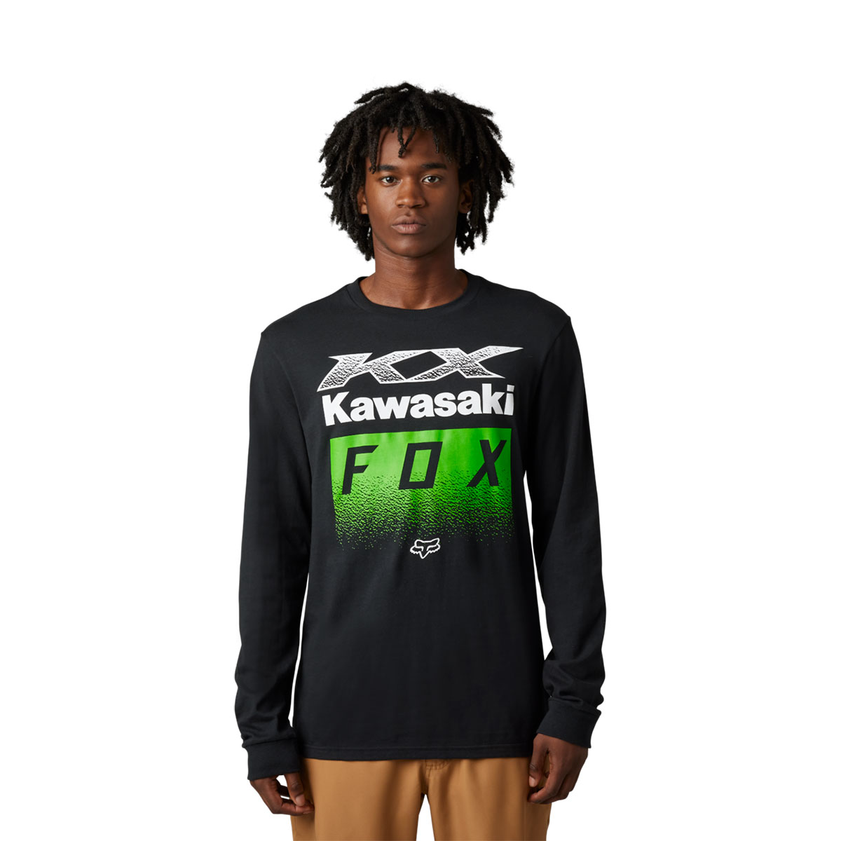 FOX RACING カワサキ ロングスリーブTシャツ ブラック| Dirtbikeplus