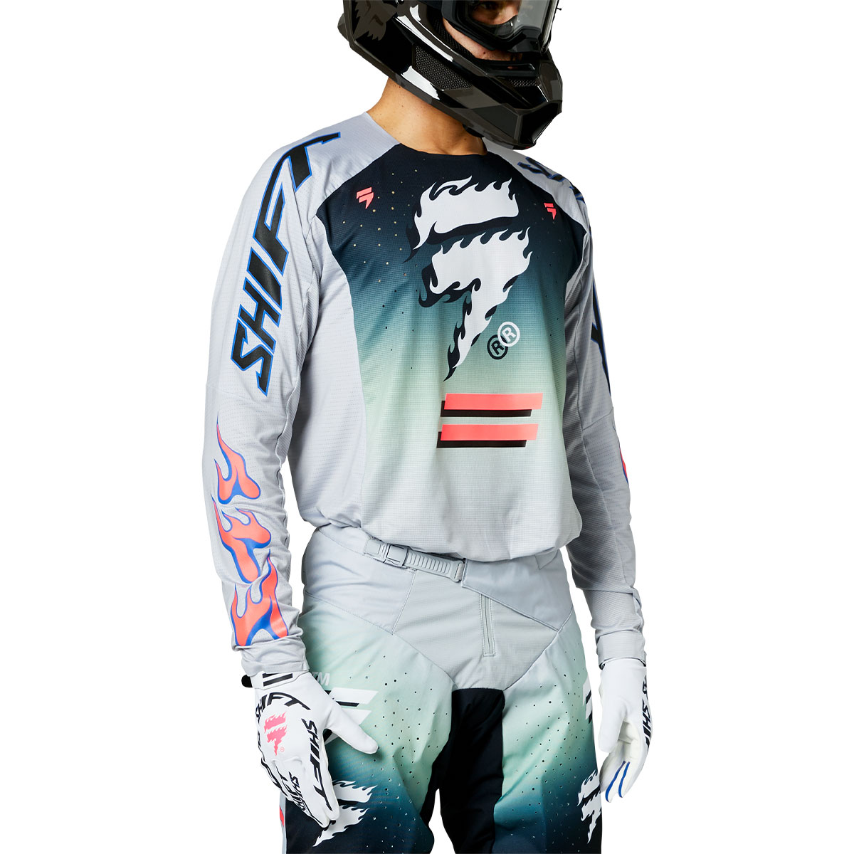 SHIFT ブラックレーベル ジャージ リーン マルチカラー| Dirtbikeplus