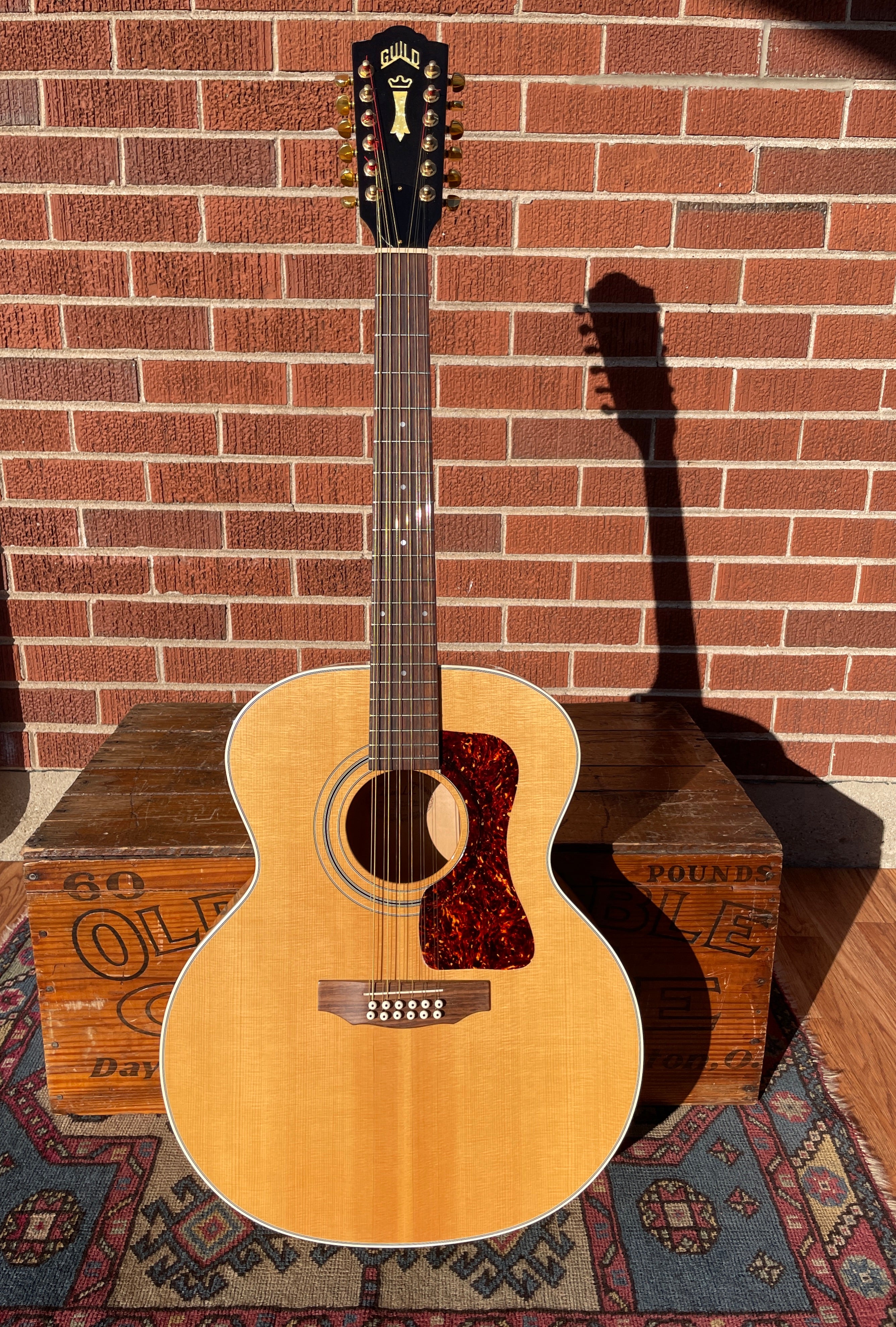 1995 Guild JF30-12-BL 12-String Jumbo Acoustic Guitar w/ OHSC