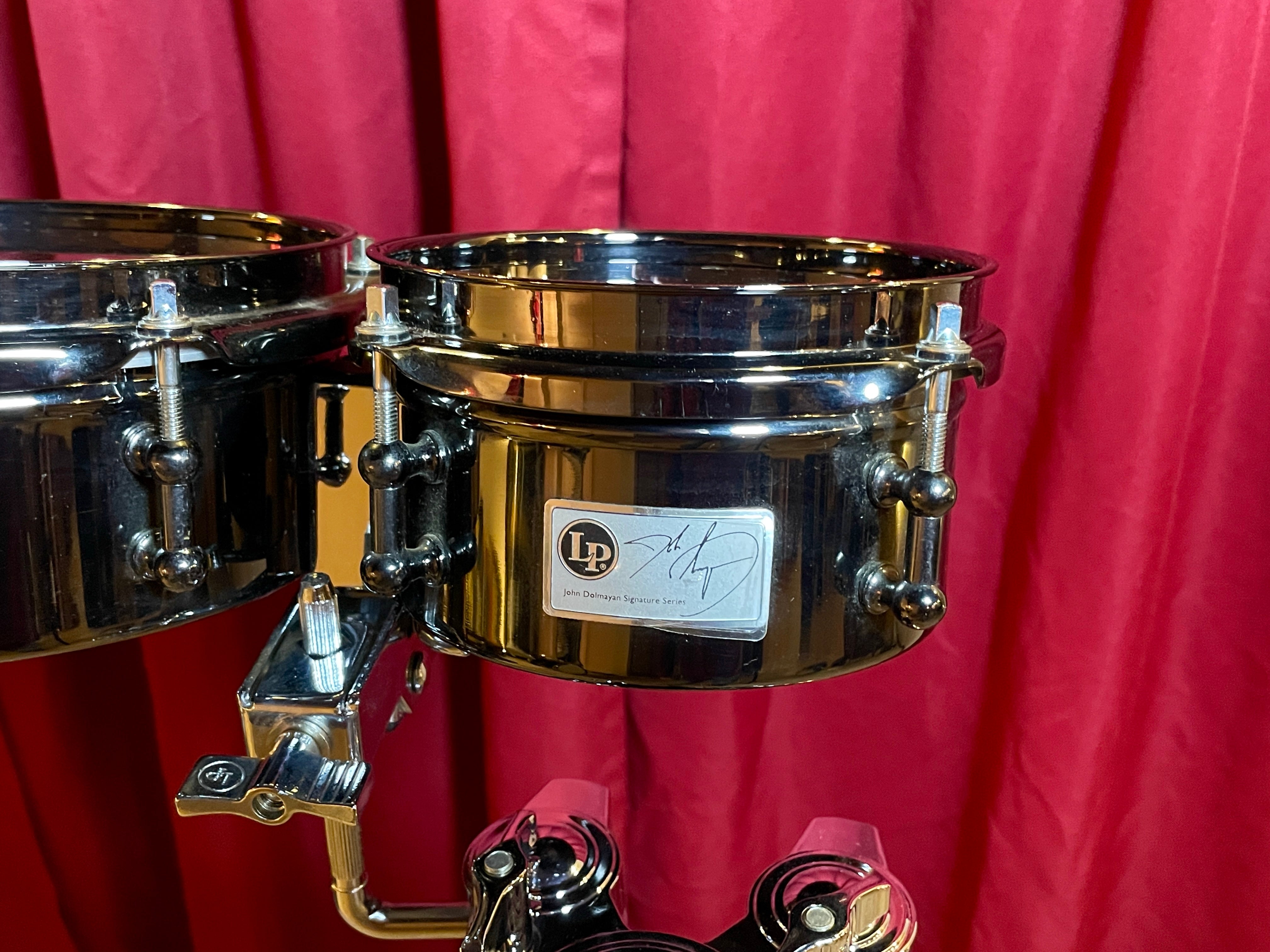 LP John Dolmayan Signature Mini Timbales Black Latin Percussion