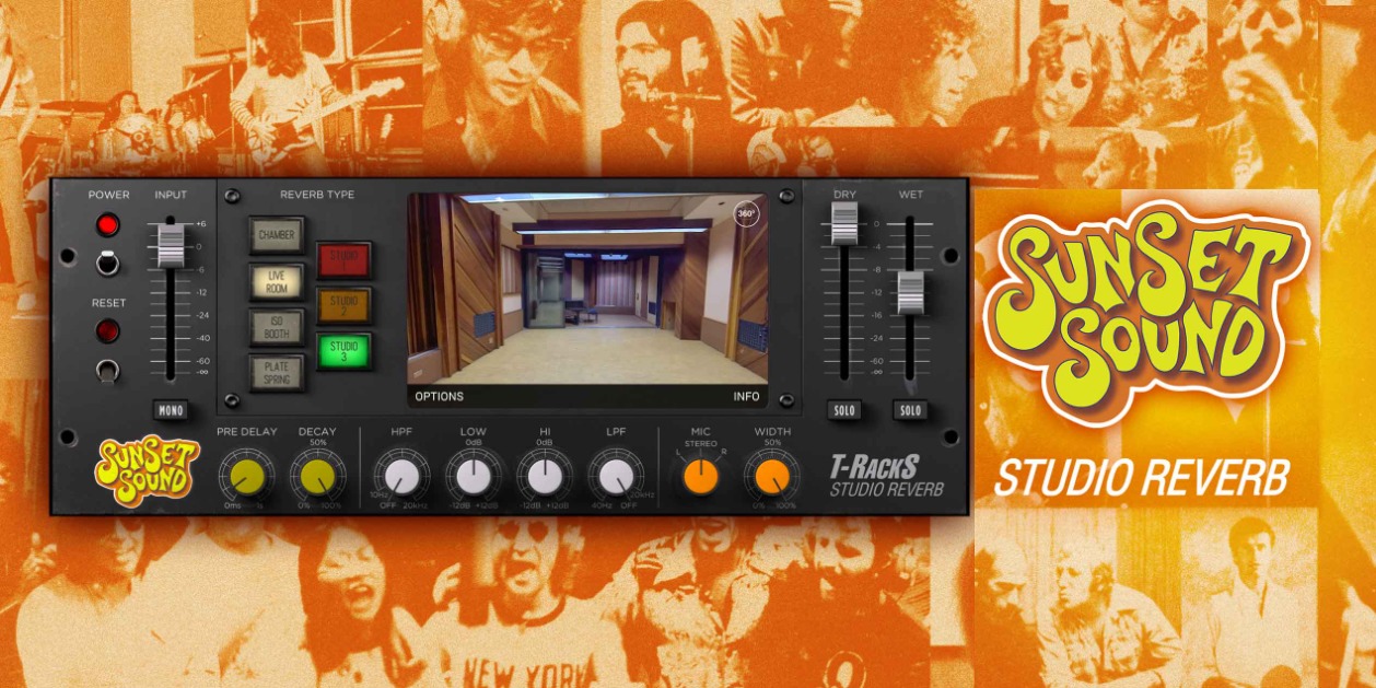 伝説のスタジオの響きを完全再現したIKのリバーブ、T-RackS SUNSET