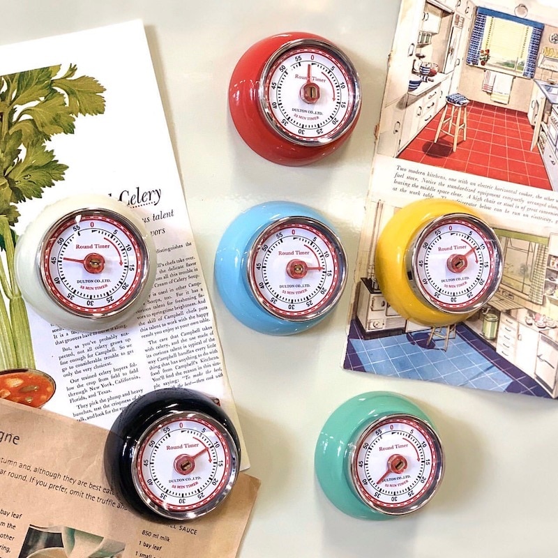 DULTON ONLINE SHOP | KITCHEN TIMER WITH MAGNET IVORY(IVORY