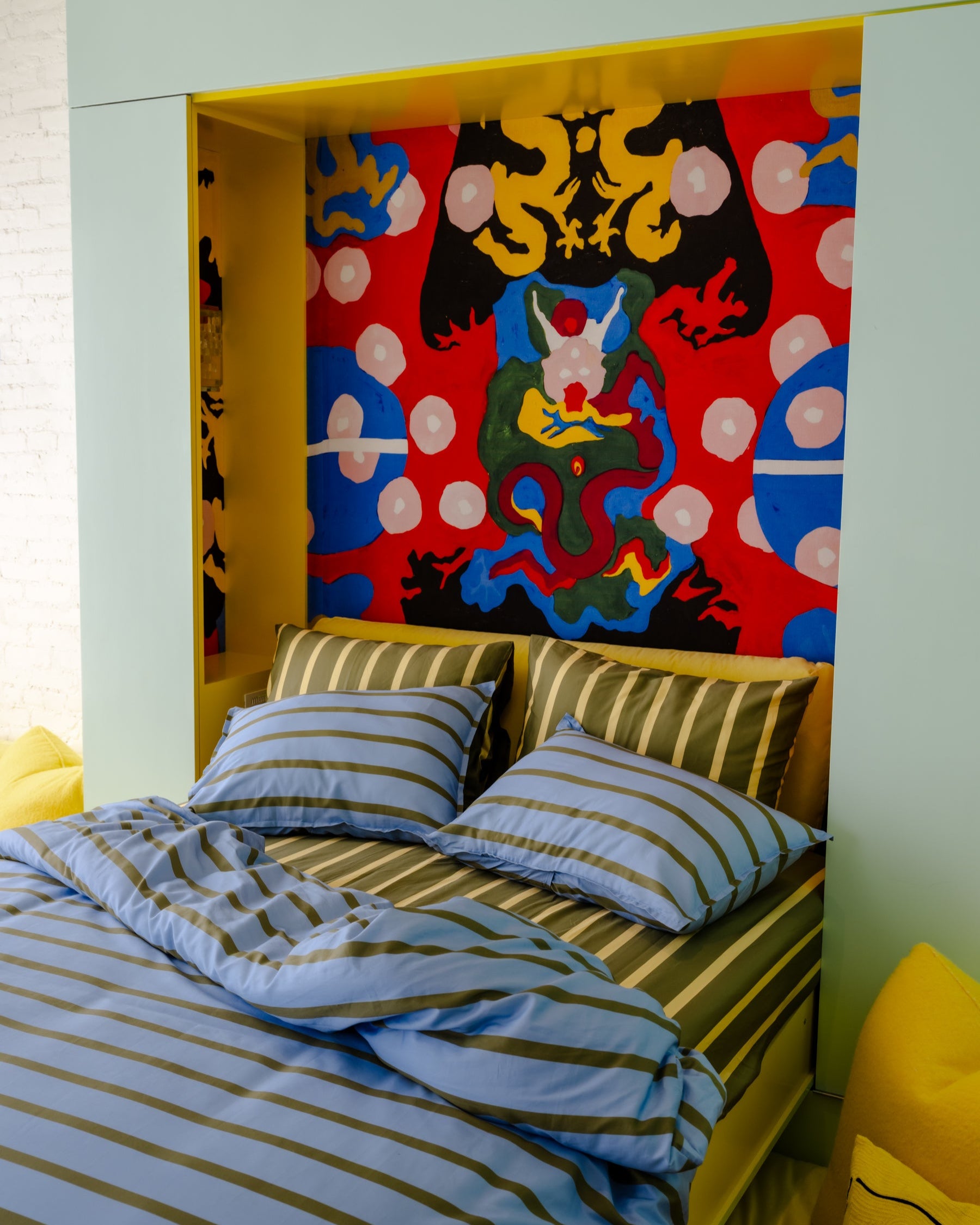 Cornflower Stripe Duvet Set | Dusen Dusen