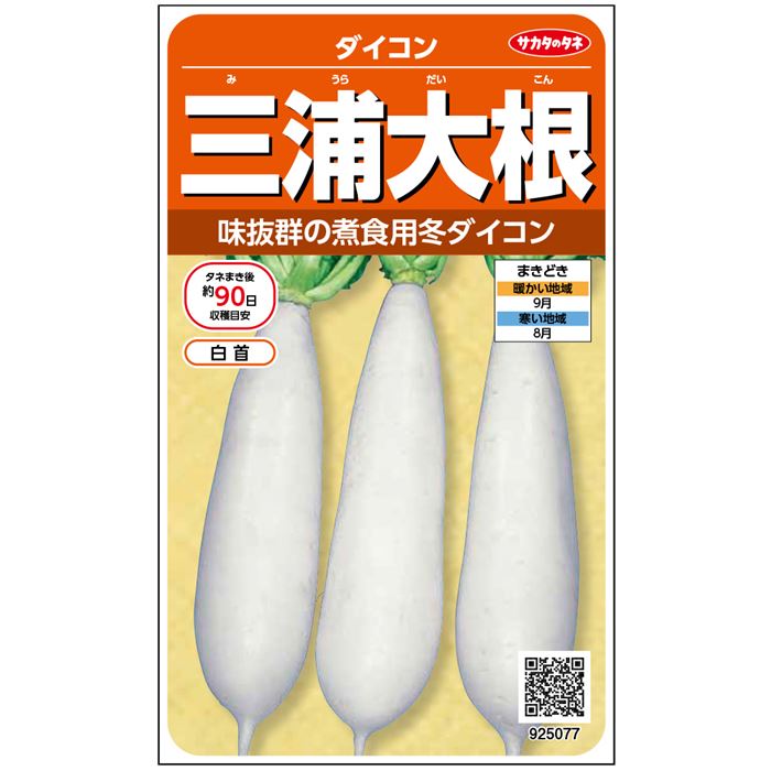 三浦大根[大根] - e-種や｜国内最大級の野菜種・花種・苗・農業資材の