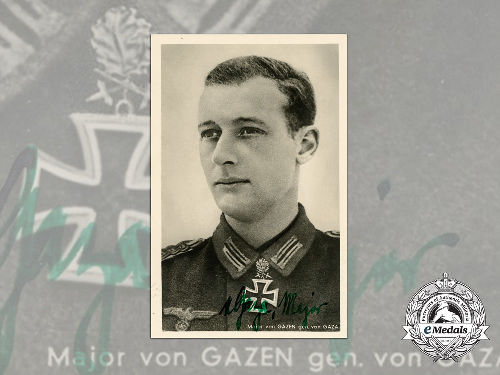 A Wartime Picture Postcard Signed By Major Waldemar Von Gaze – eMedals