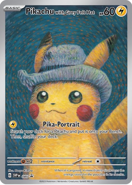 PROMO】Pikachu with Grey Felt Hat（ゴッホピカチュウ）【-】（未開封