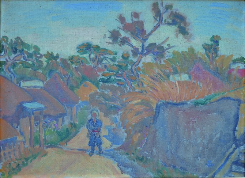 萬鉄五郎画額「風景」 - えびな書店オンラインギャラリー