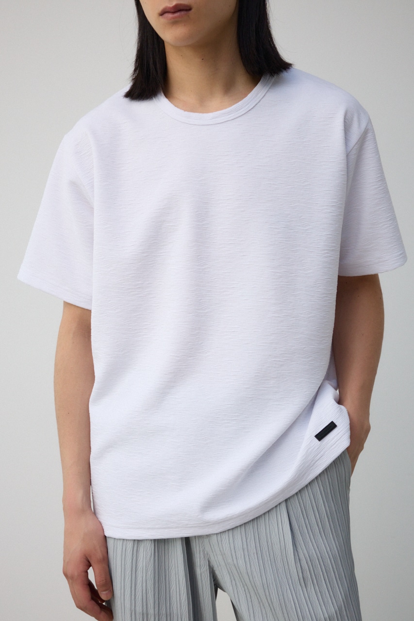 AZUL BY MOUSSY | ウェーブタックジャガードトップス (Tシャツ