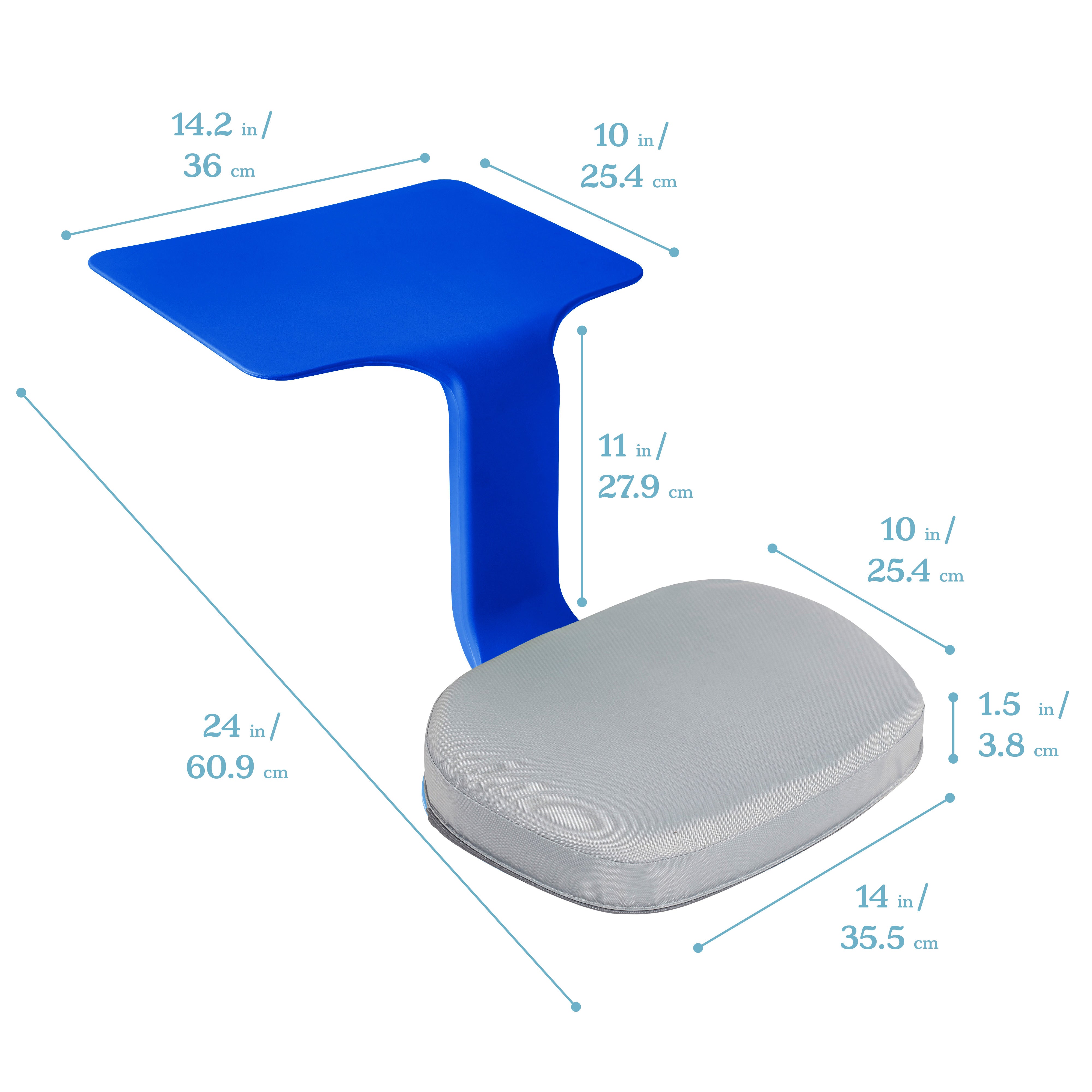 The Surf Portable Activity Lap Desk with Cushion, 10-Piece