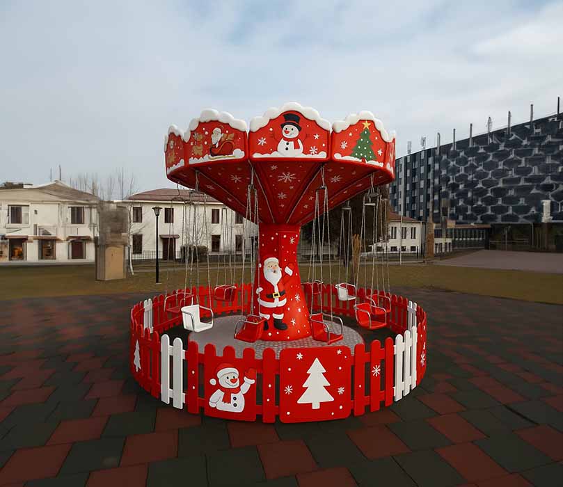 Christmas-Themed Swing Ride Model | Eg Lunapark