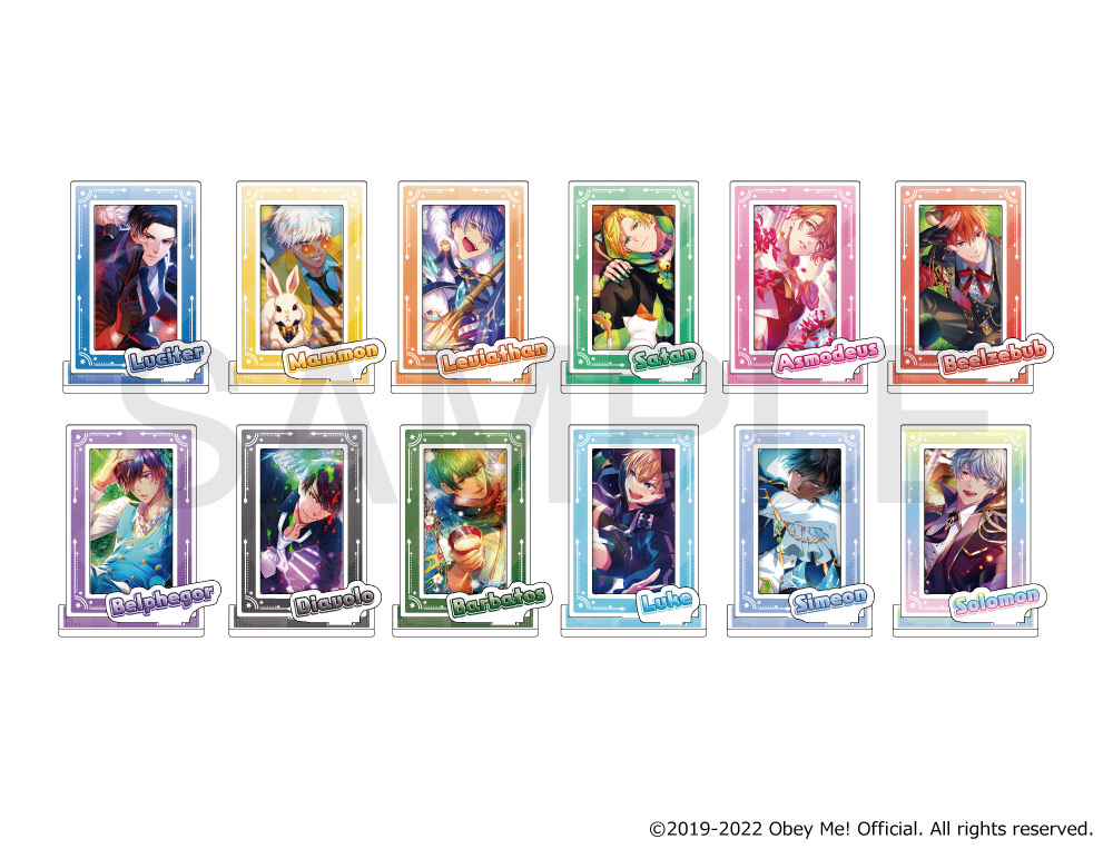 Obey Me!×mixx garden カードぷちコレクション フレームアクリル