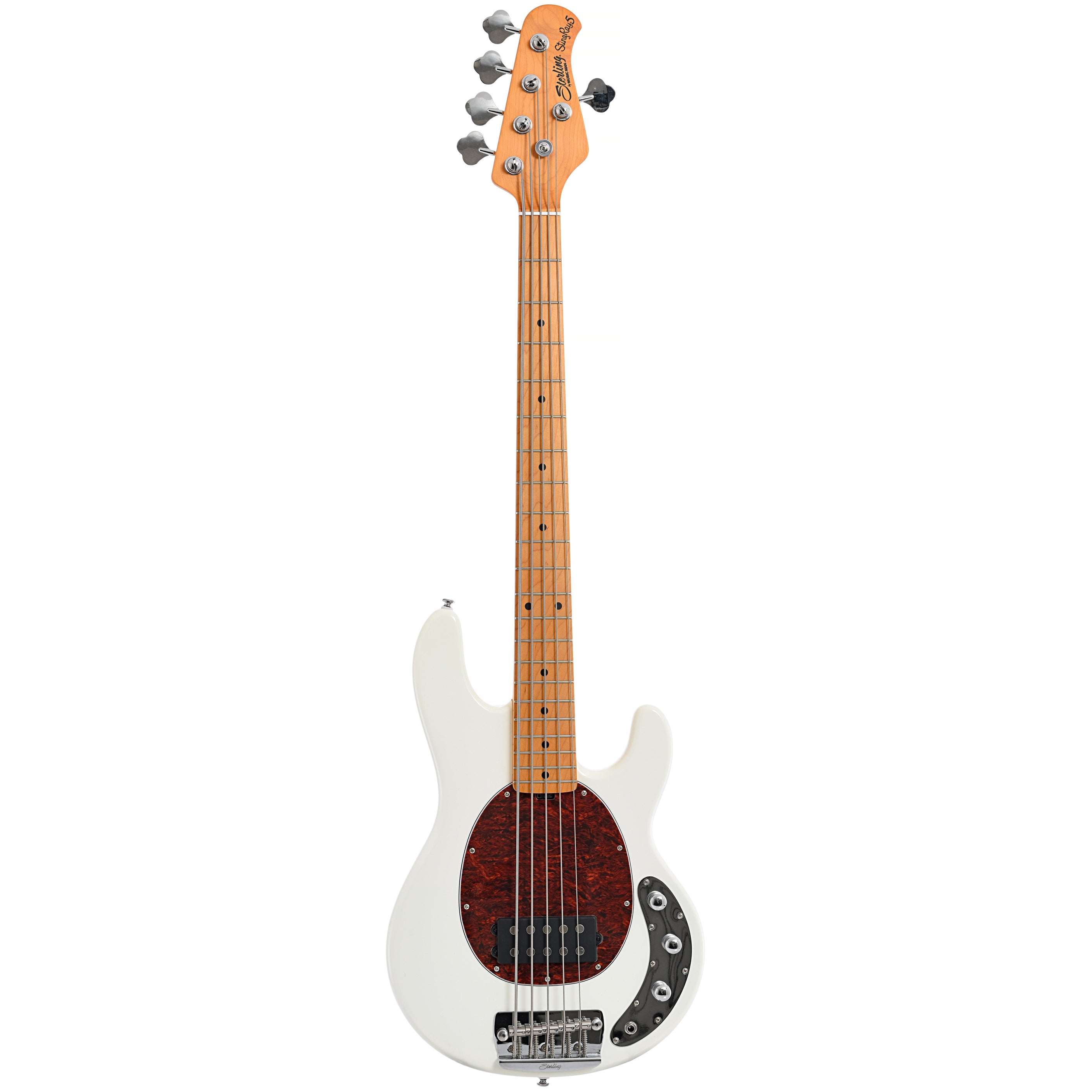 Sterling by Music Man RAY25CA 5-String Bass, Olympic White