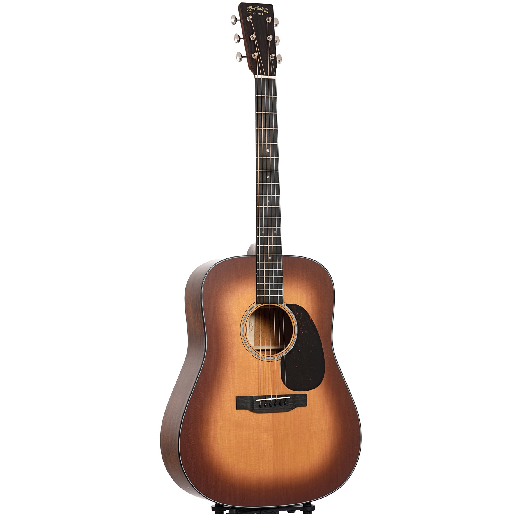 Martin D-18 Satin Acoustic Guitar & Case, Amberburst – Elderly