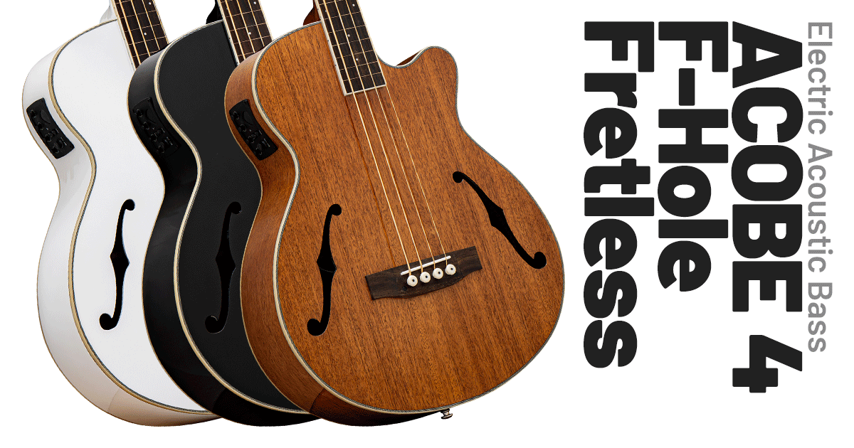 ACOBE 4 F-Hole Fretless [エレクトリック・アコースティックベース] - ELK