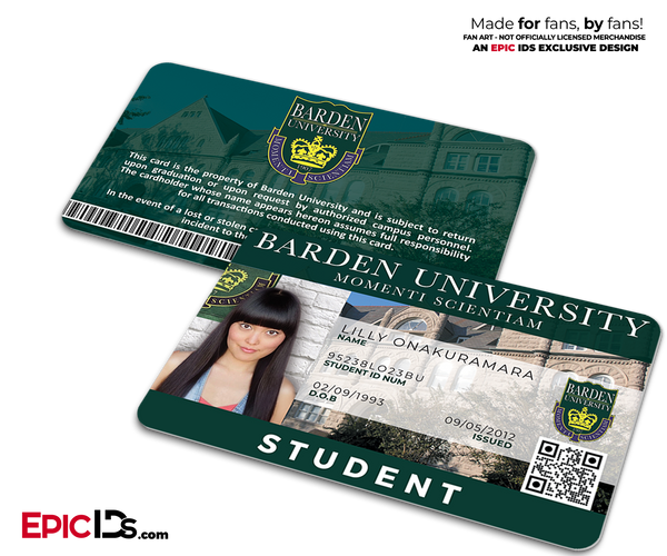 Barden University Student ID — Lilly Onakuramara - Epic IDs